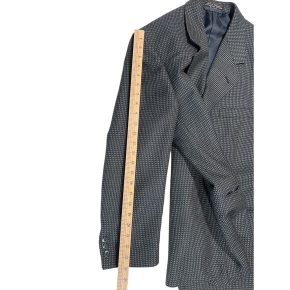 Vintage Bert Pulitzer HOUNDSTOOTH Tweed Wool Blend Sport Coat Jacket Men's 42 - Picture 16 of 16